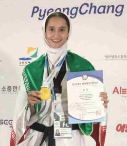 20250321 191046 363921872 261x300 - لیلا کشاورزی مدال جهانی خود را اهدا کرد. 25 اسفند ماه 1403